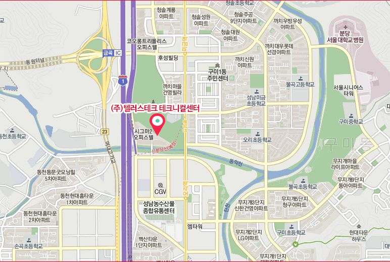 Seongnam Office Map